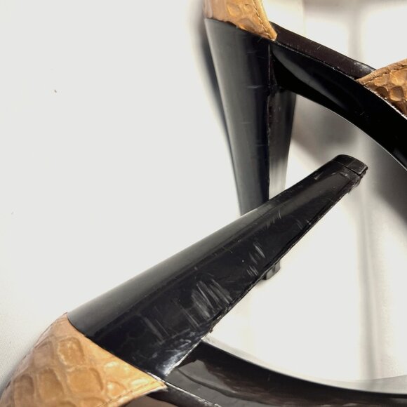 Michael Michael Kors-Women's Tan/Camel Leather-3 3/4" Heels-Unique 7 1/2-Zipper - Picture 16 of 16